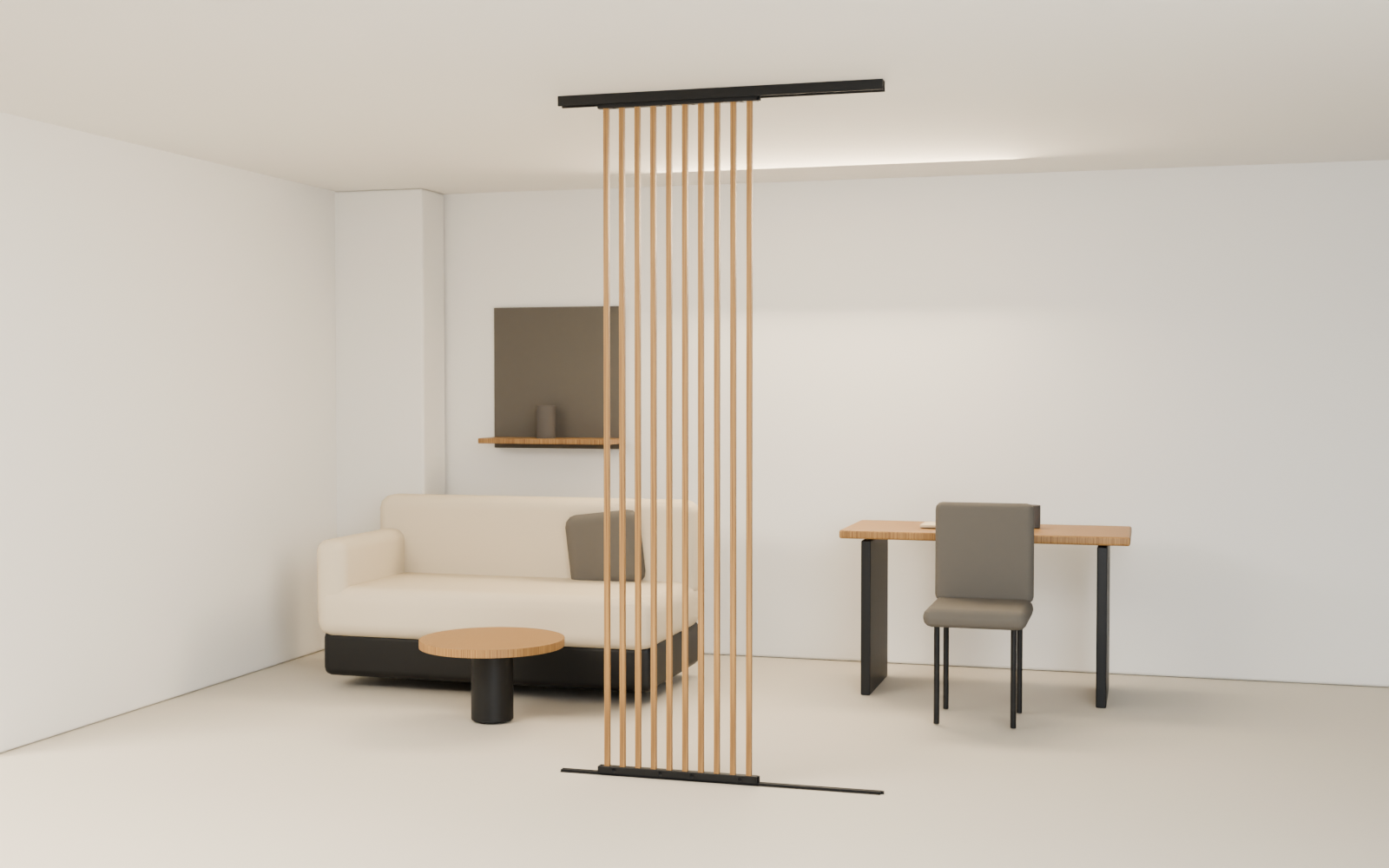 Wohnzimmer · Eiche · 60 mm · 1,20 m · mit Licht